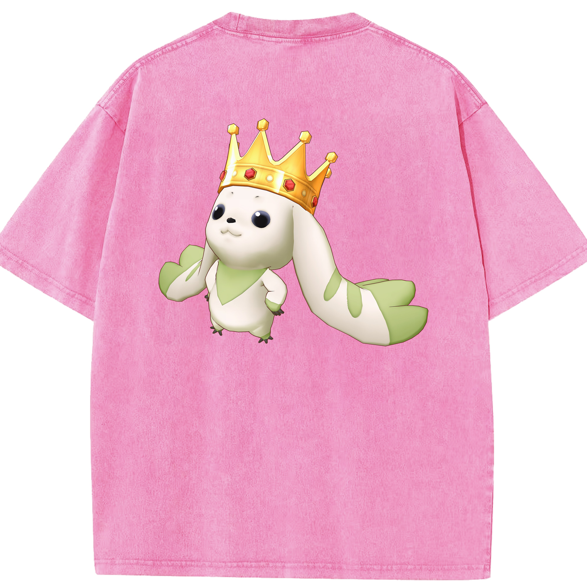 （画像用） Digimon デジタルモンスター/デジモン 綿100% ヴィンテージ風 半袖Tシャツ（背面プリント）